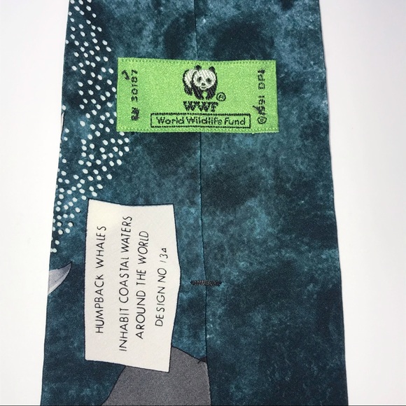 WWF World Wildlife Federation tie, humpback whales - Picture 4 of 7